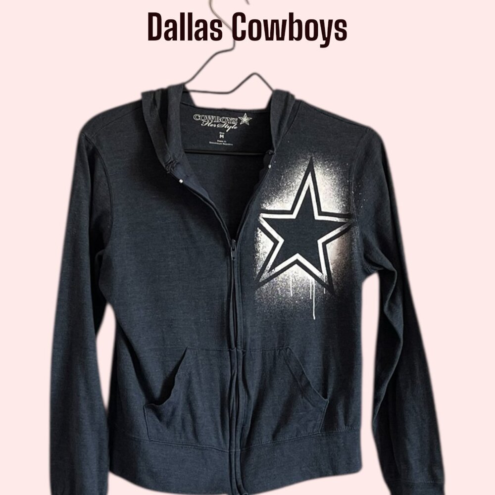 Cowboys Her Style Dallas Cowboys Lightweight Hoodie Women M NFL GUC